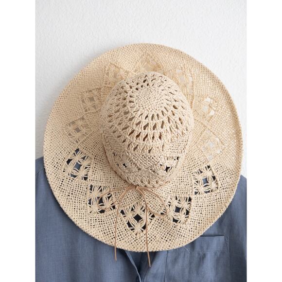 Lucky Brand Paper Straw Boho Hat One Size - Picture 1 of 9